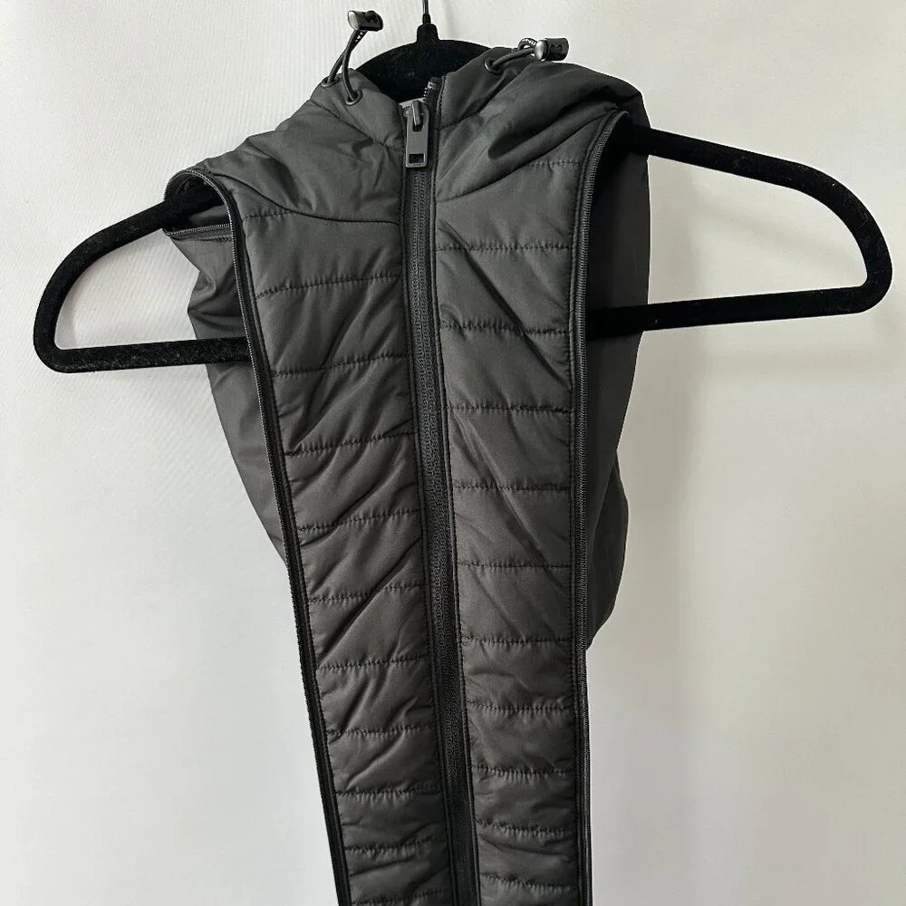 Black & Grey Express XL Men's Jacket with zip-in hooded bib - Picture 5 of 13